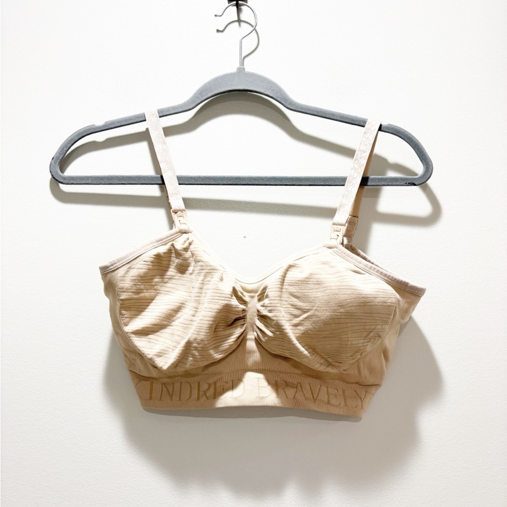 Kindred Bravely Women’s Tan Nursing Bra Padded Size Medium
